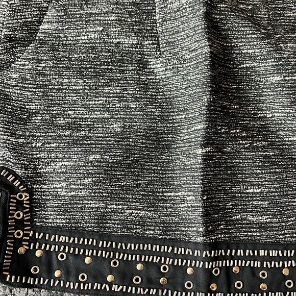 English Rose tweed metallic mini skirt with pocket - Picture 5 of 5